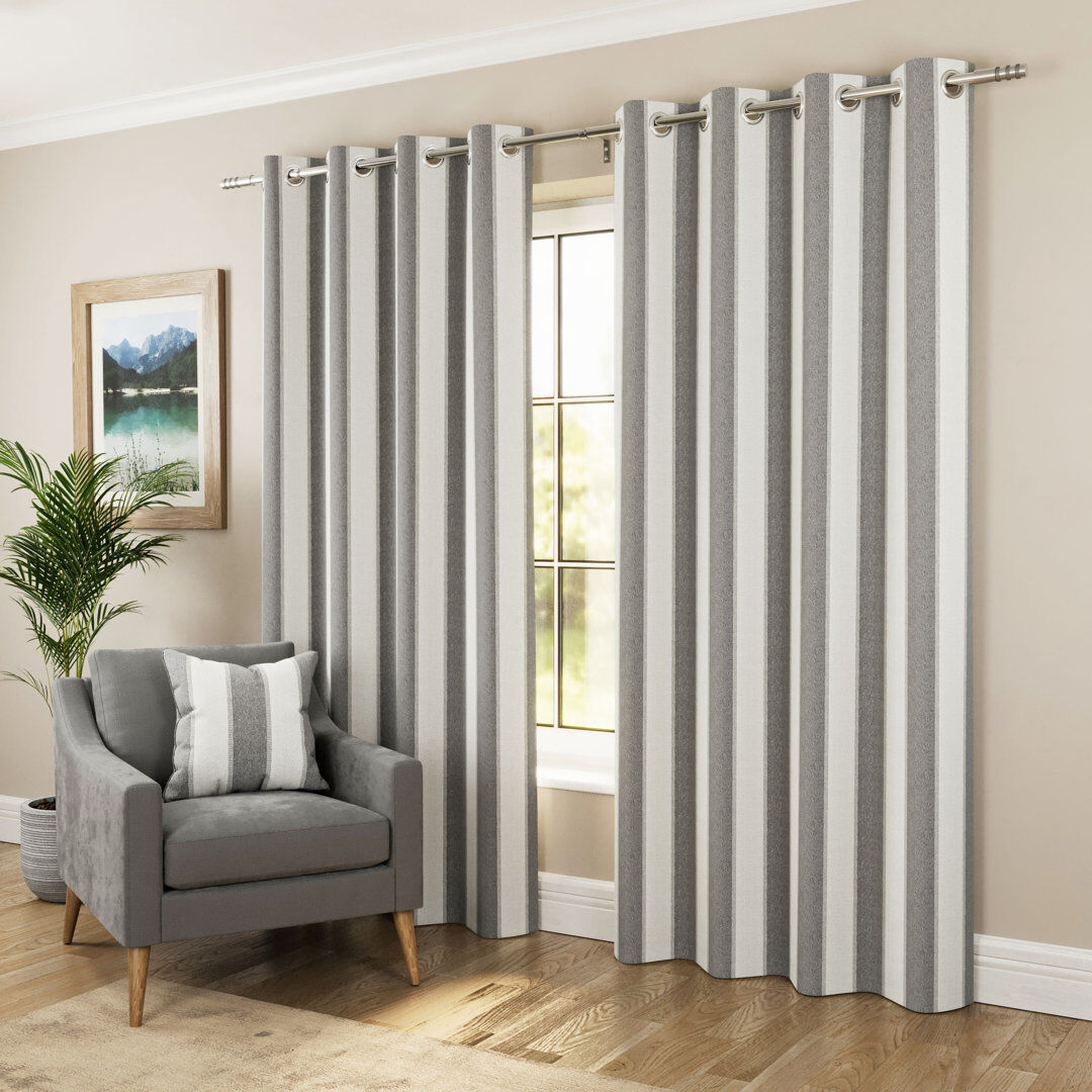 Rebrilliant Blackout Curtain Grey 168cm Width x 229cm Drop