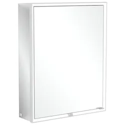 Villeroy und Boch My View Now Spiegelschrank A4576L00 60 x 75 x 16,8 cm, Anschlag links, LED-Beleuchtung, 1 Tür, Ein-/Ausschalter