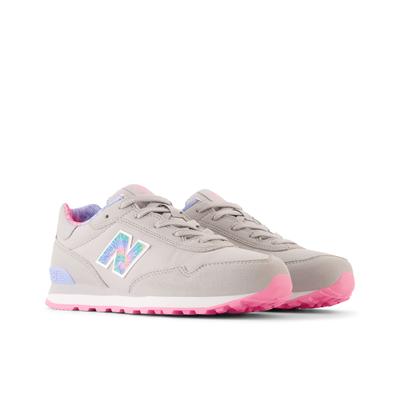 Sneaker NEW BALANCE "515", Mädchen, Gr. 36, rosa (rain cloud, signal pink, electric sky rtd), Synthetik, Textil, Schuhe Sneaker