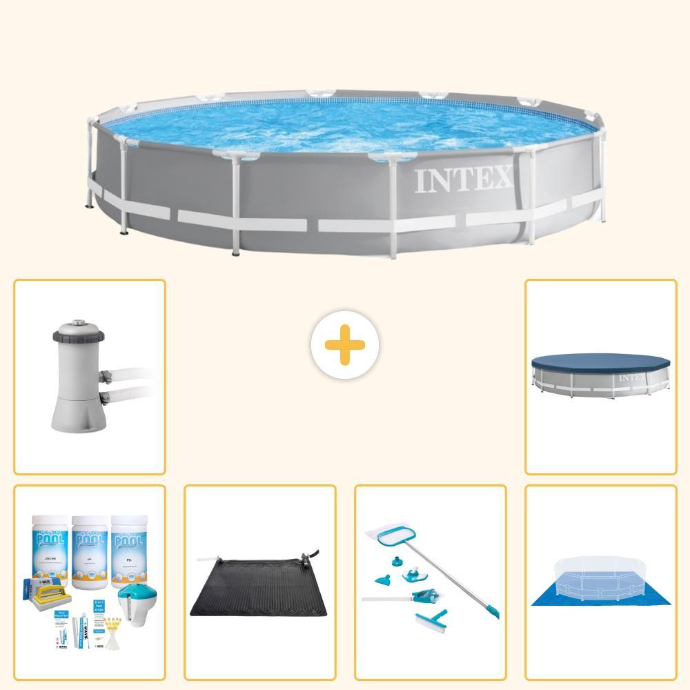Prism Frame Pool Rund - 366x76 cm - 7-teilig S20518