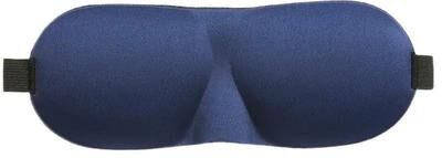 Uplifted Goods 3D Sleep Mask Memory Foam Blackout Eye Mask For Travel And Rest blue