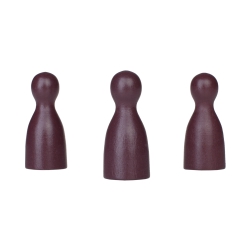 Halmakegel.com Halmakegel - Pöppel - Holz - lila - 40 x 18 mm 241287