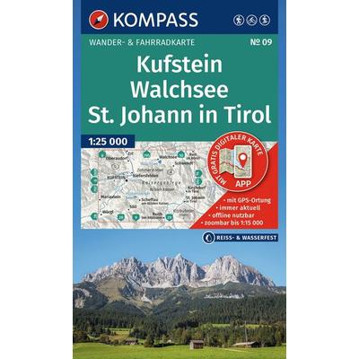 KOMPASS Wanderkarte 09 Kufstein, Walchsee, St. Johann in Tirol 1:25.000, Sonstige von , KOMPASS Freytag & Berndt, 978-3-99154-452-4