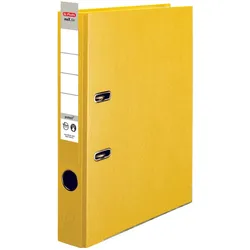 herlitz Ordner Rückenbreite 5 cm DIN A4 Kunststoff gelb