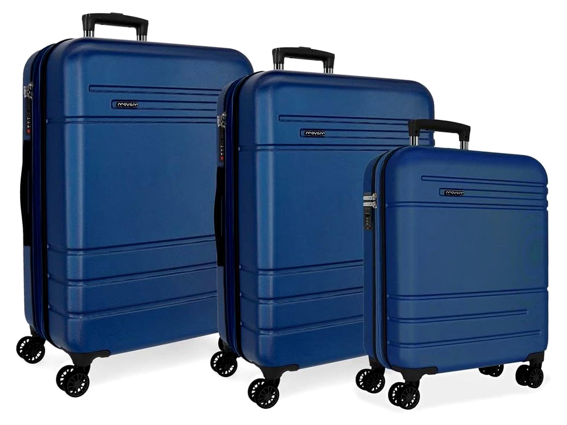 Joumma Galaxy Kofferset Marino 55/68/78 cm mit integriertem Kombinationsvorhängeschloss aus ABS