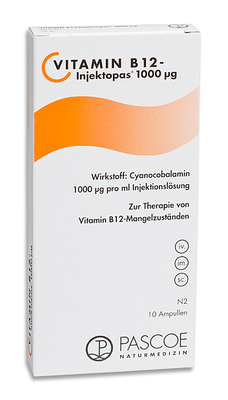 Pascoe pharmazeutische Präparate GmbH VITAMIN B12 INJEKTOPAS 1.000 µg Injektionslsg. 10X1 ml 03262634