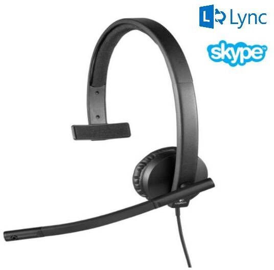 Logitech H570e Mono - Lync Micro casque connexion USB optimisé Skype For Business