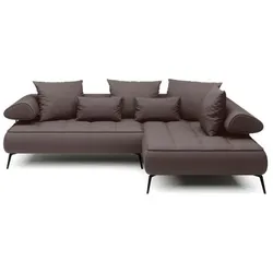 Ecksofa Seledo Stoff Brown
