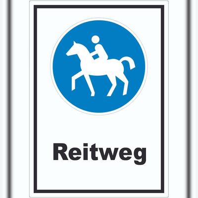 HB-Druck Aufkleber Reitweg A0 (841x1189mm)