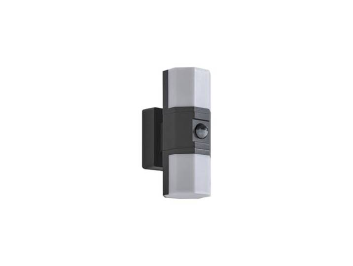 Lindby LED Wandleuchte außen Alaric mit Bewegungsmelder (spritzwassergeschützt (Modern) in Schwarz aus Aluminium (2 flammig,) - Wandlampe für Außenwand/Hauswand Haus Terrasse und Balkon