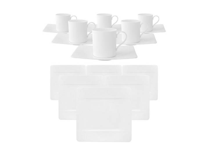Villeroy & Boch Kaffeeservice Modern Grace Kaffeeservice 18-tlg. (18-tlg), 6 Personen, Porzellan