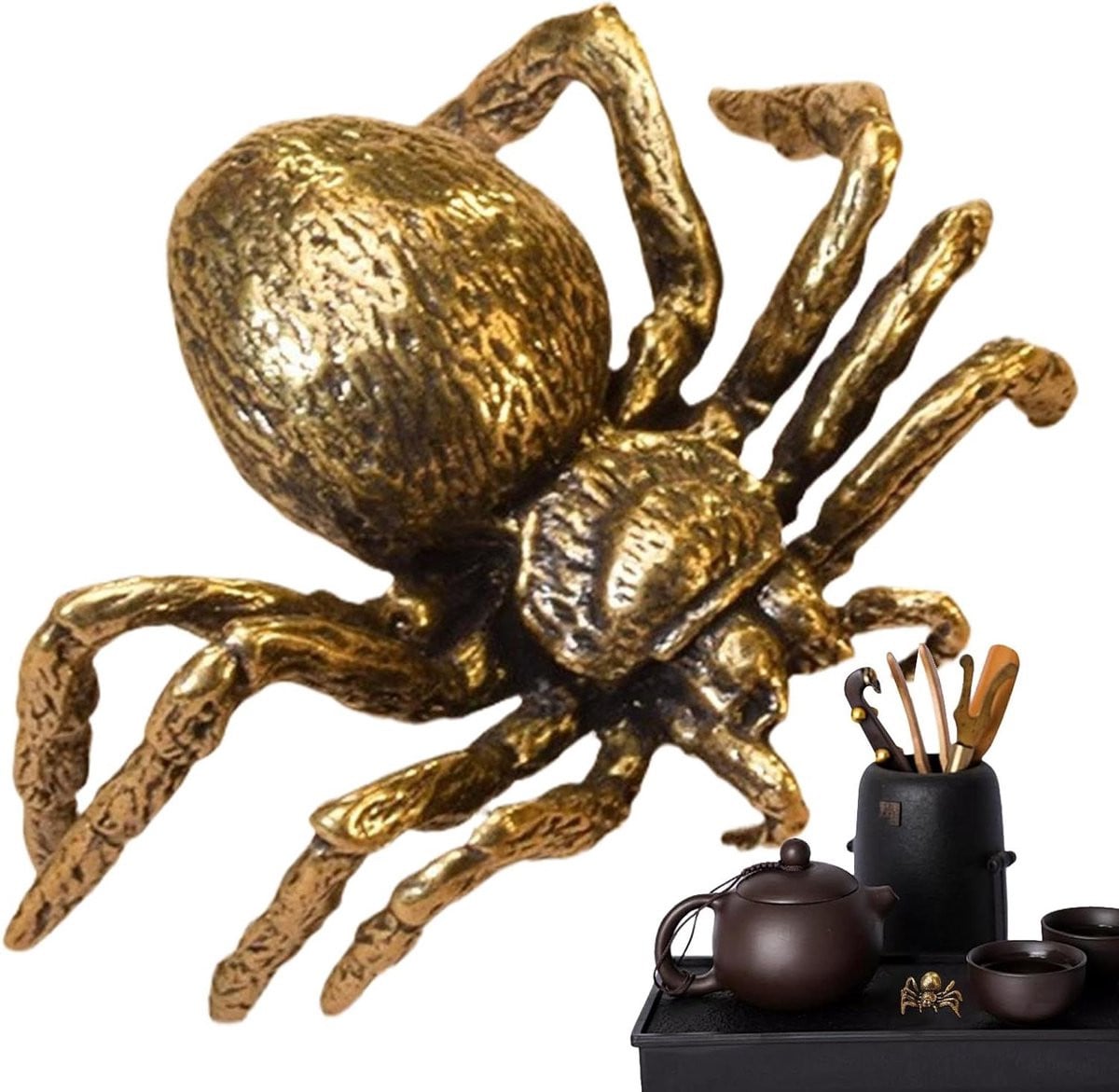 Bronskleurige Dieren Figurines - Mini Ornament voor Huisdecoratie