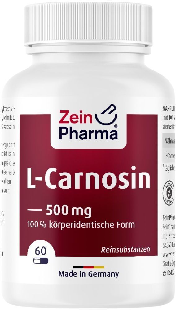L Carnosin Kapseln 500 mg ZeinPharma 2x60 St