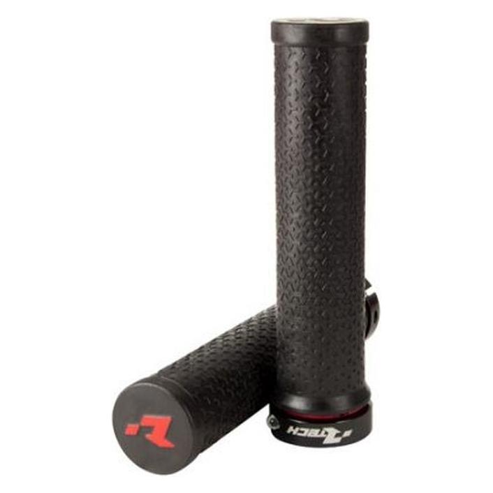 Racetech (Rtech) R20 Lock-On Fahrradgriffe Mit Verriegelung, Schwarz (MPRBIKENR20)