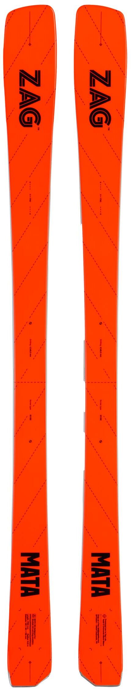 Zag  - Pack Ski Mata Red - 178 + 11.0 Tp 90mm Black Anthracite - Ski