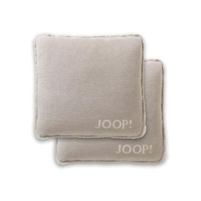 Dekokissen JOOP "Kissenhülle UDF Doubleface 2er Pack" Gr. S, beige, B:50cm, Obermaterial: 58% Baumwolle CO. 35% Polyacryl PAN. 7% Polyester PES., Dekokissen_Sitzkissen_Kissenhüllen