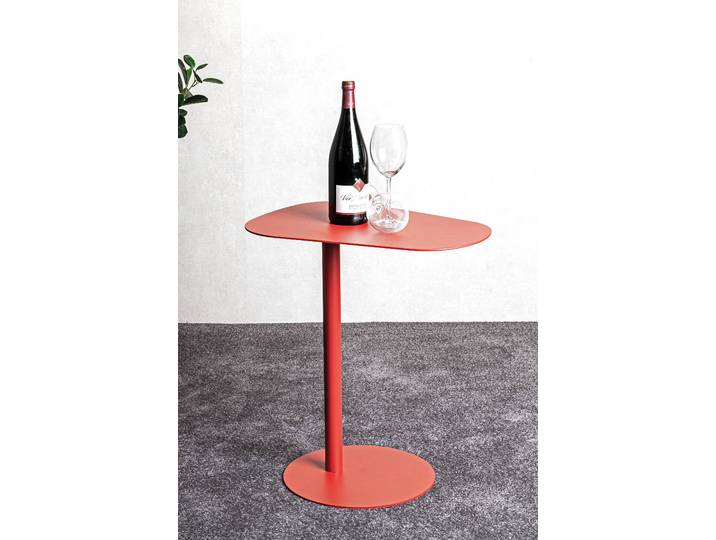 Table d’appoint Connor 53 x 60 x 38cm Rouge/Rouge