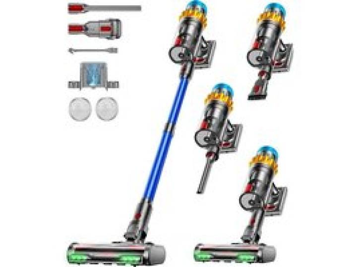 Aspirateur Balai sans Fil 650W/60KPA/75Min Aspirateur sans Fil Puissant Aspirateur sans fil autonome /Super1 8L Cup/Écran