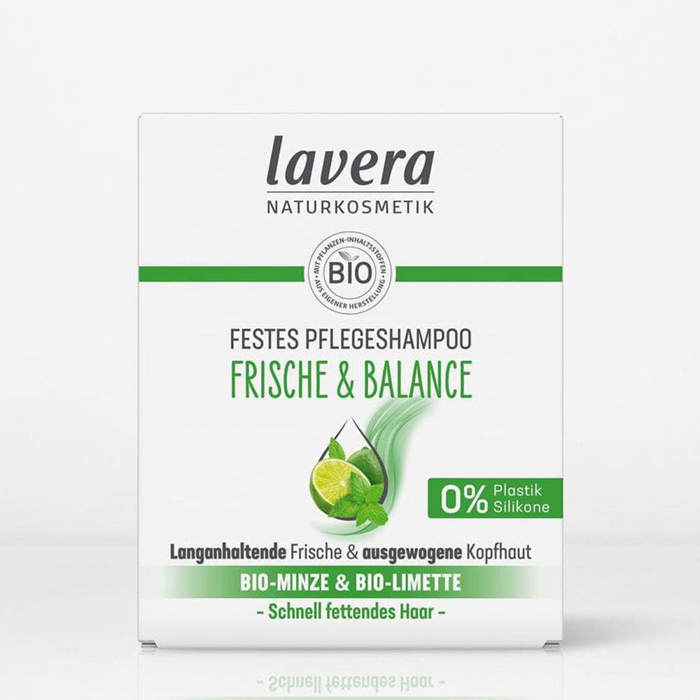 Lavera festes Pflegeshampoo Frische & Balance 50 g Shampoo