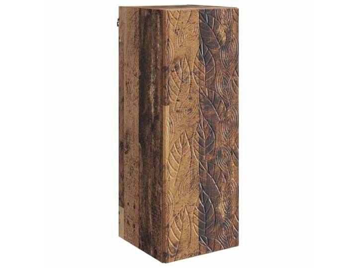 GFEROMRF Wandschrank Altholz 33 x 34,5 x 90 cm Holzwerkstoff Wandmontiert, Holzregale, 90 Grad Pendeltüren, pflegeleichte Oberfläche