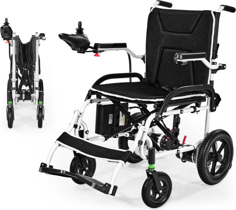 Faltbarer Elektrischer Rollstuhl - E-Rollstuhl 100kg - 19km Reichweite - Mobilitätshilfe für Senioren und Behinderte
