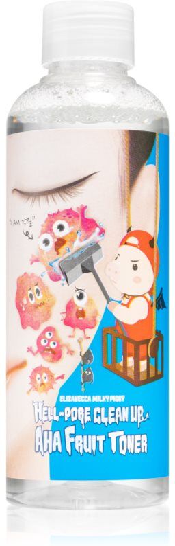 Elizavecca Milky Piggy Hell-Pore Clean Up AHA Fruit Toner toner for reducing enlarged pores with exfoliating effect 200 ml