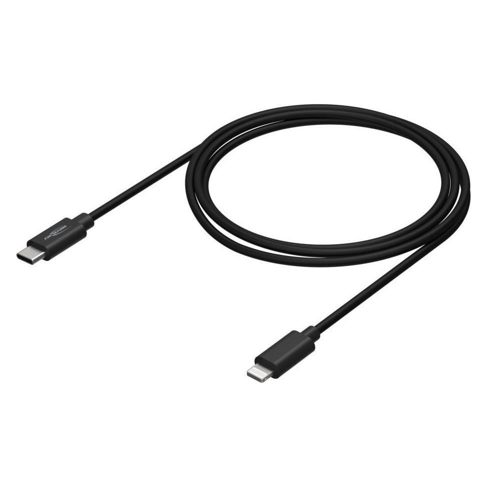 Ansmann Type C / Lightning USB Daten- und Ladekabel 120 cm (1.20 m, USB 2.0, 60 W) (1700-0106)
