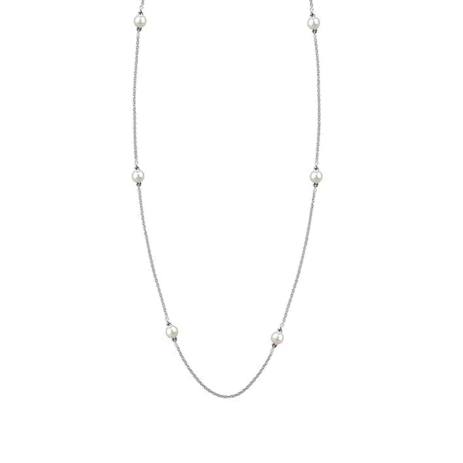 Damesketting Sterling Zilver 925 met Parel BICLL031