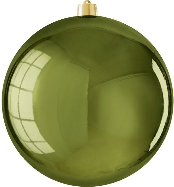 Mica Decorations Brudsikker Julekugle, Mørkegrøn, Blank, Ø30 Cm
