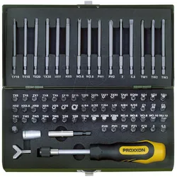 PROXXON 23107 - Bit-Satz, 75-teilig Security Bits