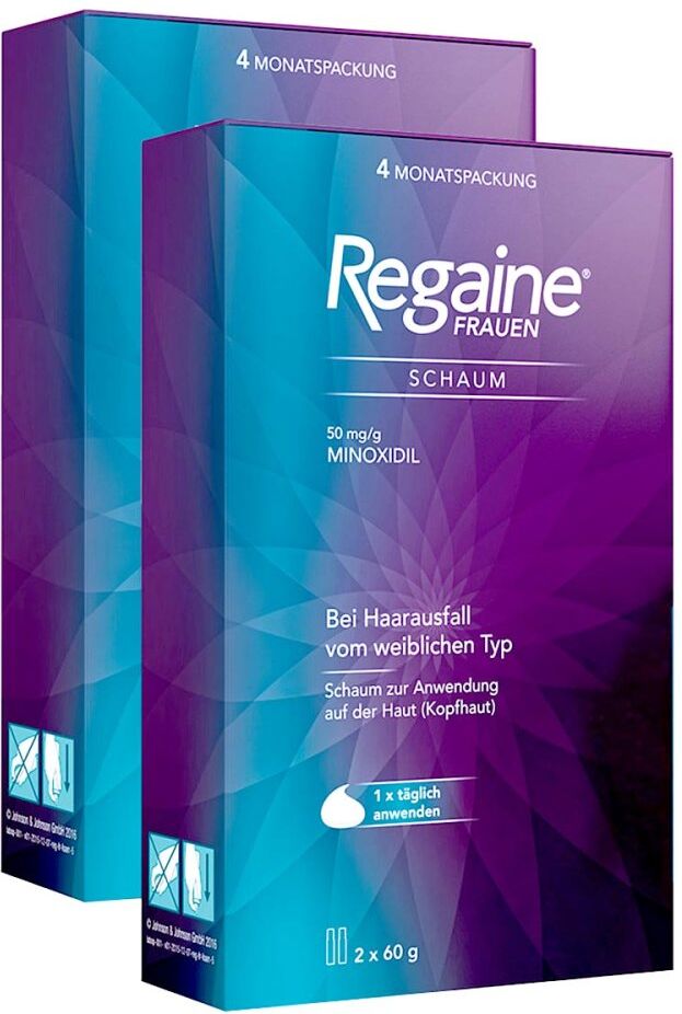 Regaine Frauen Schaum mit Minoxidil bei erblichem Haarausfall 4x60g