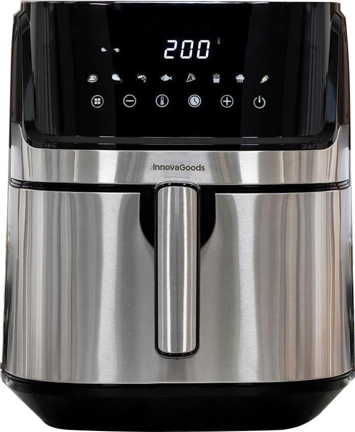 Northix InnovaGoods Fryinn Pro 5500 friteuse, zwart, 1700 W, 5,5 liter, roestvrij staal