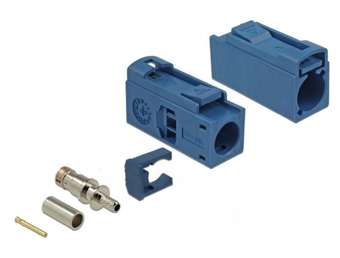 Delock FAKRA-connector type C, 25 mm lang, voor krimpkous