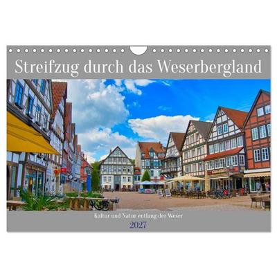 Streifzug durch das Weserbergland (Wandkalender 2027 DIN A4 quer), CALVENDO Monatskalender