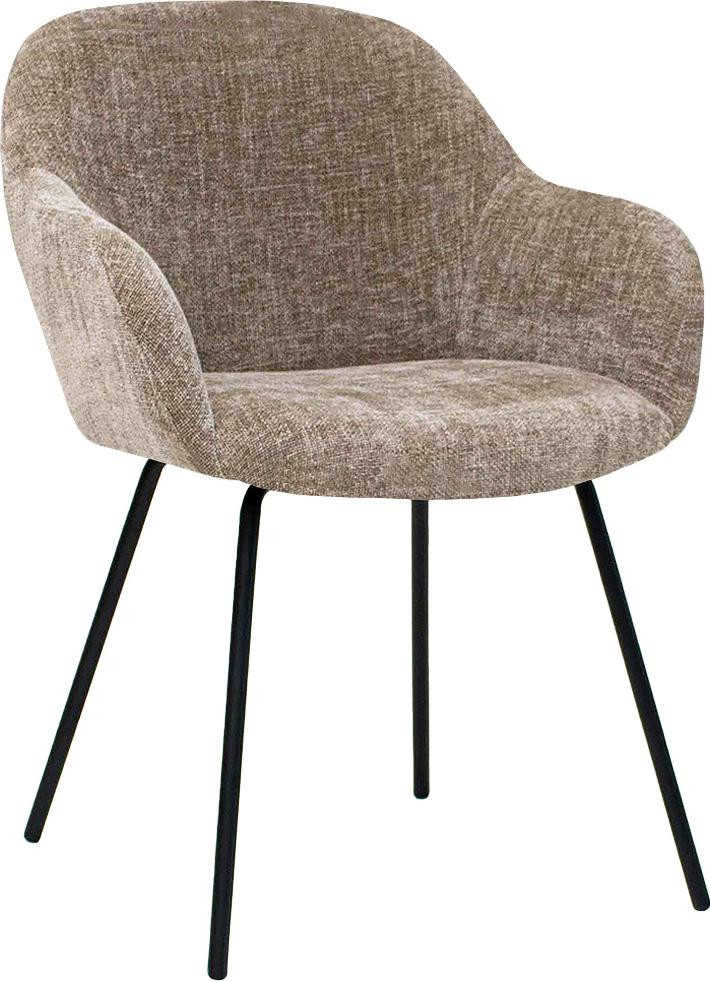 Kick Collection Eetkamerstoel Arda - Taupe - Gestructureerde stof
