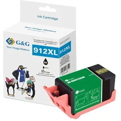G&G Kompatibel mit HP 912XL/ 3YL84AE XL-Druckerpatronen Schwarz