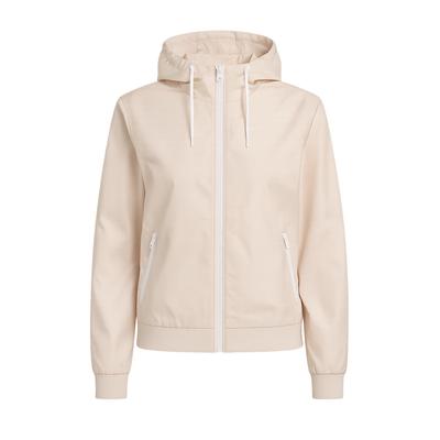 Windbreaker MISS TEE "Miss Tee Fly Away Ladies Windrunner", Damen, Gr. XS, beige (lightpink, weiß), 100% Polyester, mehrfarbig, normal, ohne Ausschnitt, Jacken Windbreaker