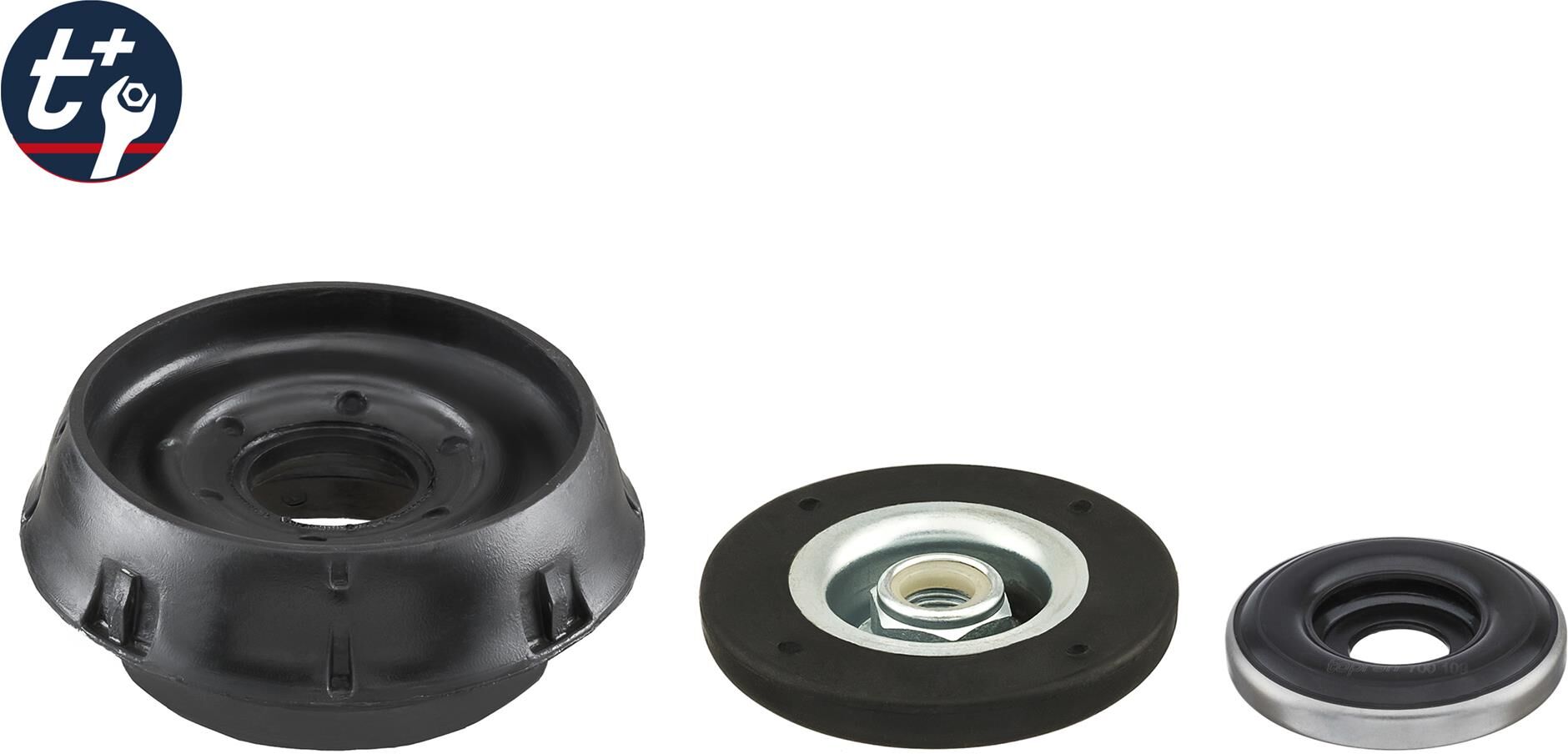 Topran Reparatursatz, Federbeinstützlager T+ 701 057 Vorderachse Für Renault