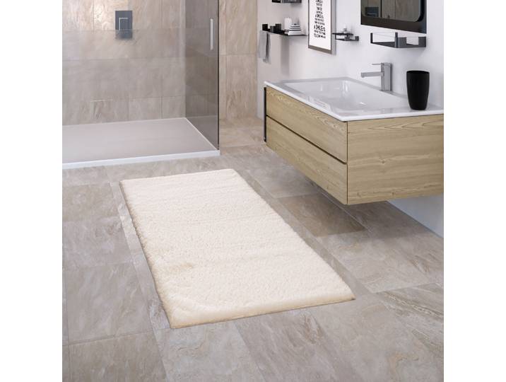 Paco Home Comfy 340 Höhe 25 mm rutschhemmend beschichtet fussbodenheizungsgeeignet Badteppich, Soft-Touch-Oberfläche, besonders weich & flauschig