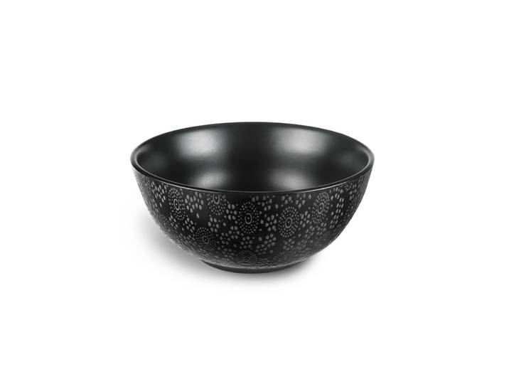 Bol déjeuner noir - Lot de 6
