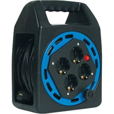 Bachmann 3930060 Kabeltrommel 20m Schwarz Schutzkontakt-Stecker