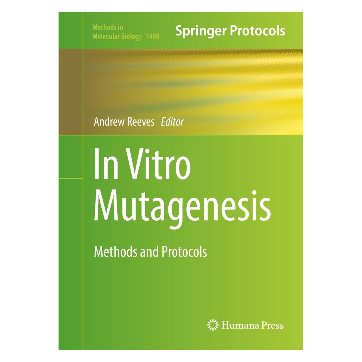 Springer In Vitro Mutagenesis (Englisch, Hardcover, Andrew Reeves) (9781493964703)