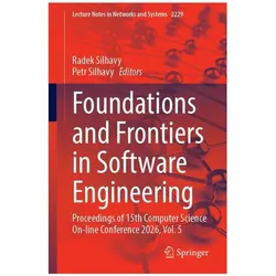 Foundations and Frontiers in Software Engineering, Fachbücher von Radek Silhavy, Petr Silhavy