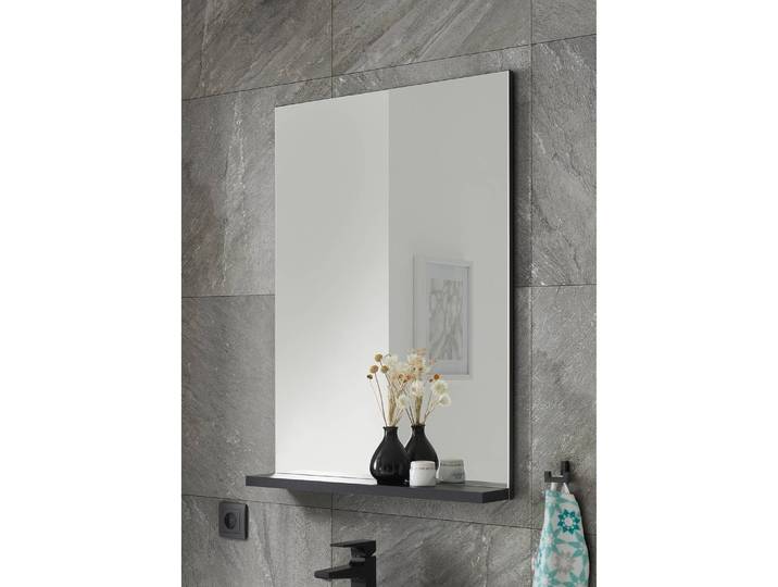 Spiegel Farson I 60 x 85 x 12cm Schwarz Spanplatte, foliert 60 x 85 x 12cm