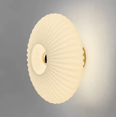 Inspire Curations Nordic Retro Glass Ceiling Light milky White warm Light