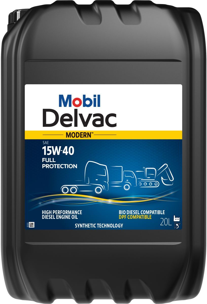 Moottoriöljy Mobil 157057 Delvac Modern 15w40 Full Protection 20l