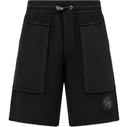PLEIN SPORT Jogging-Shorts, Größe 3XL in Schwarz 02