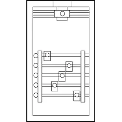 ABN GAG137N Anschlußgehäuse komplett SAS 5x355A 5 x 355A Sammelschienen