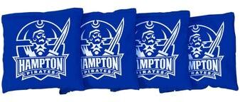 Skip's Garage Hampton University Pirates Blue Cornhole Bags