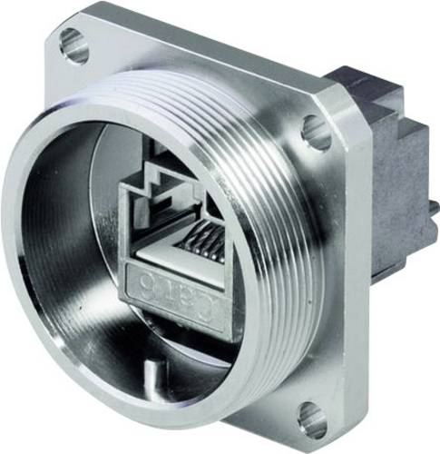 Telegärtner 100007381 TOC Flanschset IP68 100007381 RJ45 Flanscheinsatz Metall 1St.